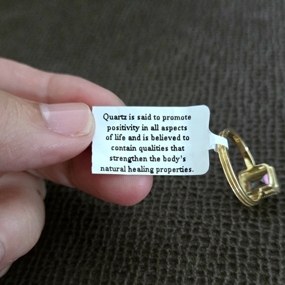 Shivam Rectangular Green💚 Quartz Ring💍 - NWT - Picture 10 of 16